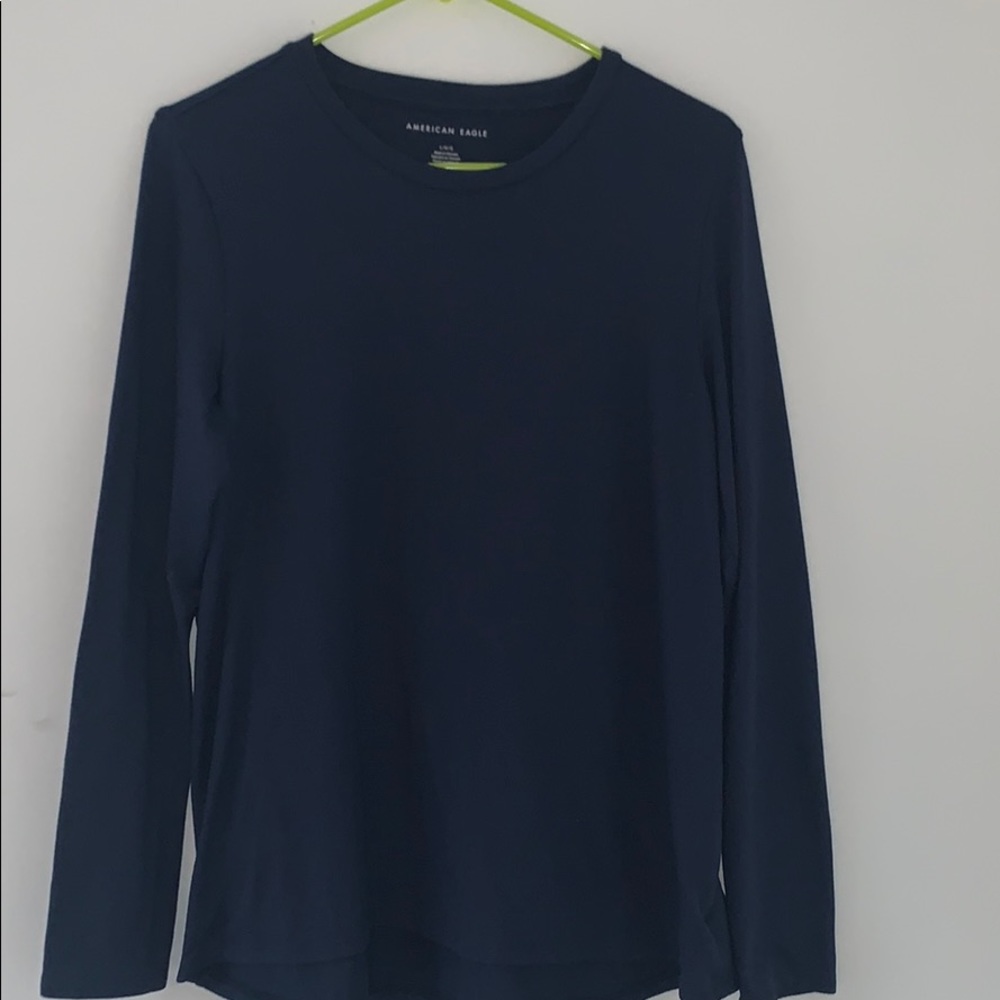 American Eagle Soft Blue Long Sleeve